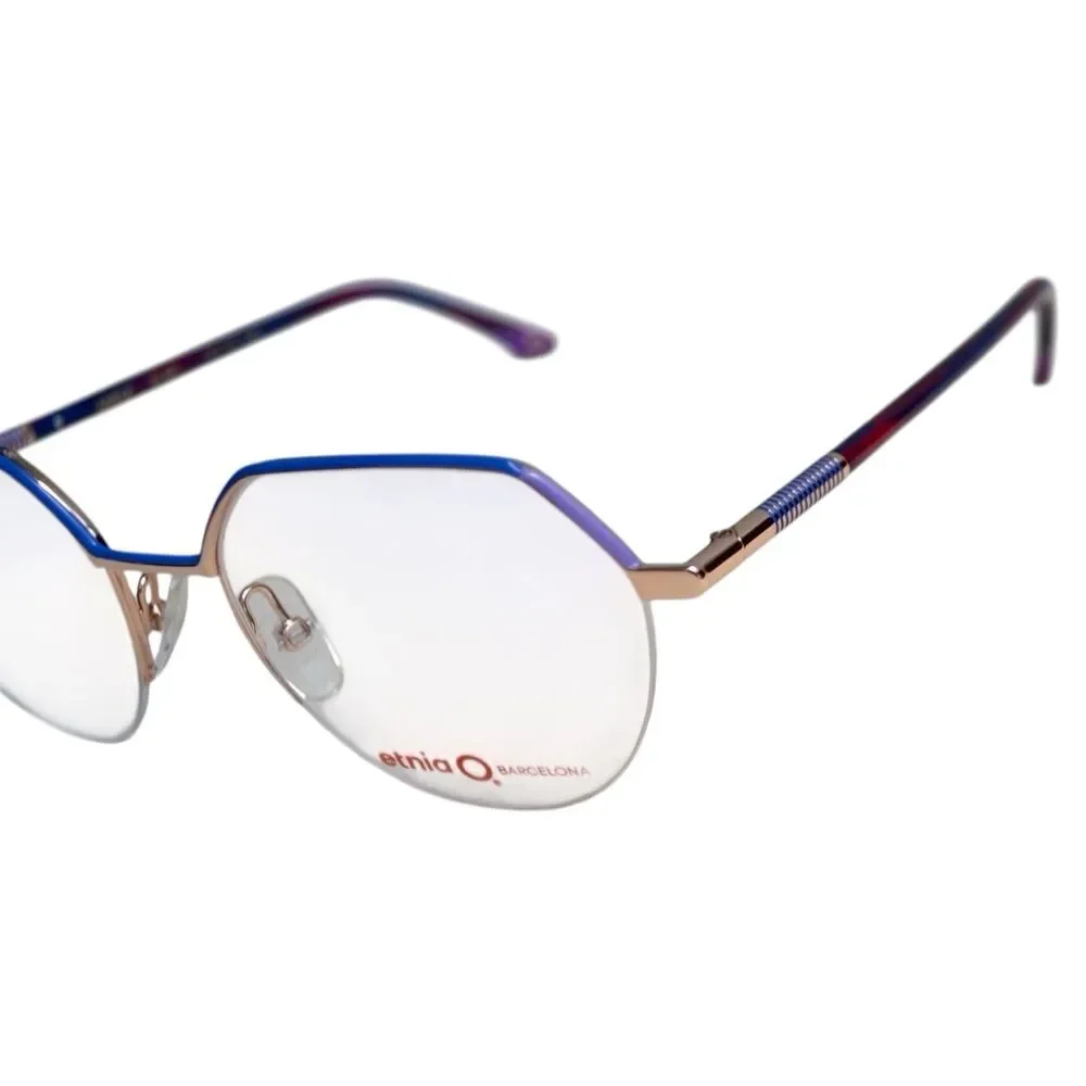 Etnia Barcelona Adele Eyeglasses BLPG 51-19-140 | Blue Pink Gold | Women’s